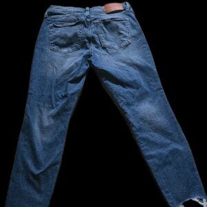 Lucky Brand Distressed Raw Hem Jeans – Medium Wash